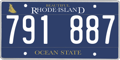 RI license plate 791887