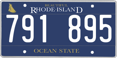 RI license plate 791895