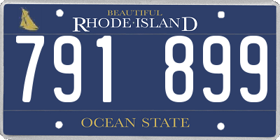 RI license plate 791899