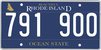 RI license plate 791900