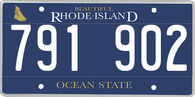RI license plate 791902