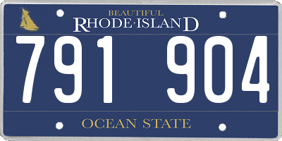 RI license plate 791904