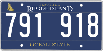 RI license plate 791918