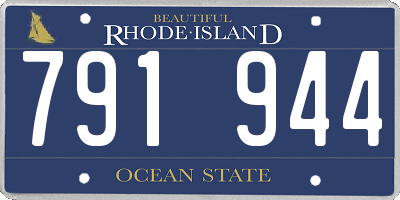 RI license plate 791944