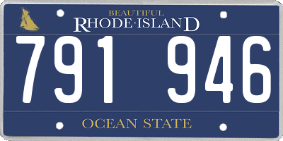 RI license plate 791946