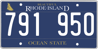 RI license plate 791950