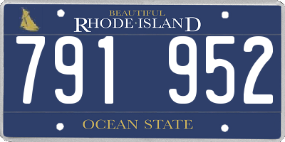 RI license plate 791952