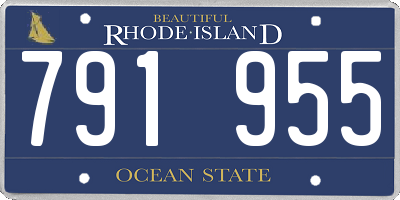 RI license plate 791955