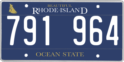 RI license plate 791964