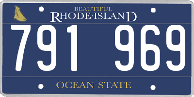 RI license plate 791969