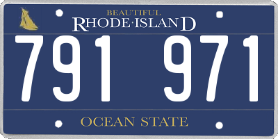 RI license plate 791971