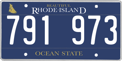RI license plate 791973