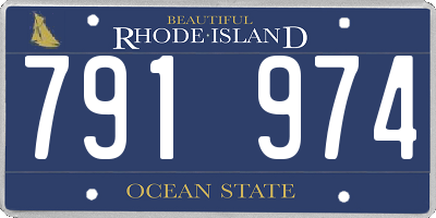 RI license plate 791974