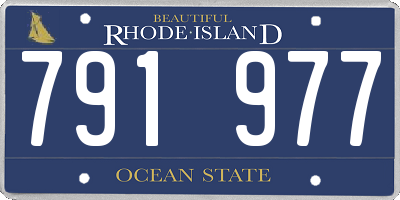 RI license plate 791977