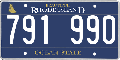 RI license plate 791990