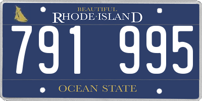 RI license plate 791995