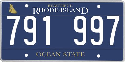 RI license plate 791997