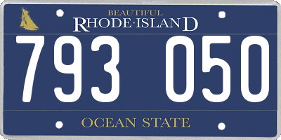 RI license plate 793050