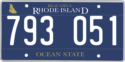 RI license plate 793051