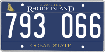 RI license plate 793066