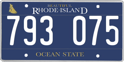 RI license plate 793075