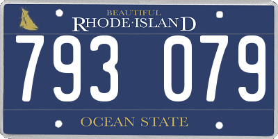 RI license plate 793079