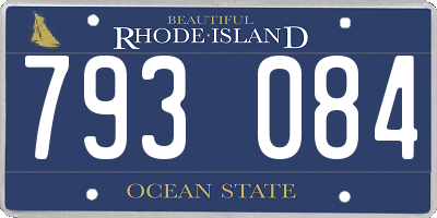 RI license plate 793084