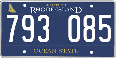 RI license plate 793085