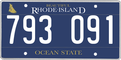 RI license plate 793091
