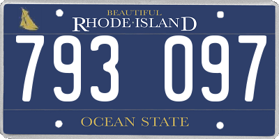 RI license plate 793097