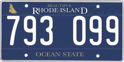 RI license plate 793099