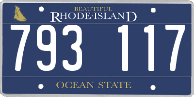 RI license plate 793117