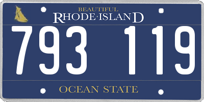 RI license plate 793119