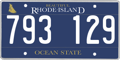RI license plate 793129
