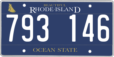 RI license plate 793146