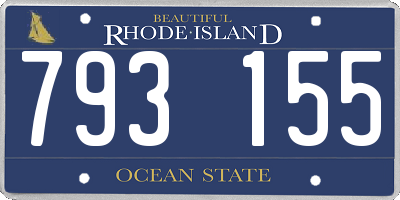 RI license plate 793155