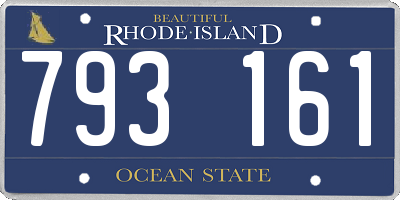RI license plate 793161