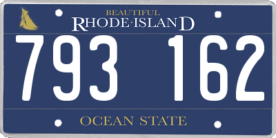 RI license plate 793162