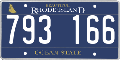 RI license plate 793166