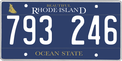 RI license plate 793246