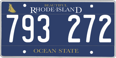RI license plate 793272