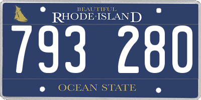 RI license plate 793280