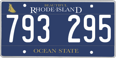 RI license plate 793295