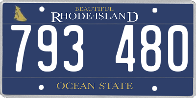 RI license plate 793480