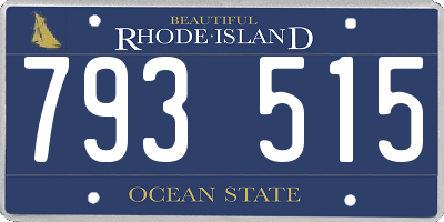 RI license plate 793515