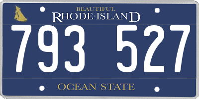 RI license plate 793527