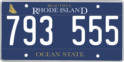 RI license plate 793555