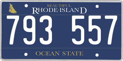 RI license plate 793557