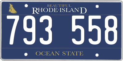 RI license plate 793558