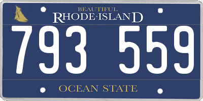 RI license plate 793559